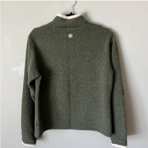 Kuhl 1/4 Zip Green Fleece Pullover - Picture 4 of 9